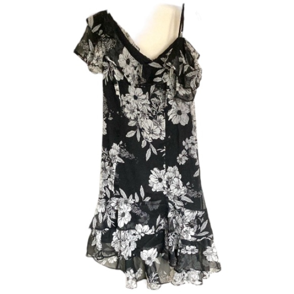 NWOT Colleen Lopez Floral Chiffon Dress Sz 8